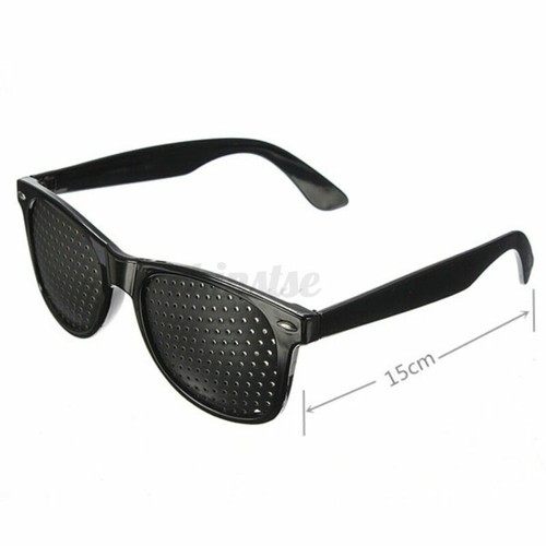 Anti-fatigue Pinhole Glasses Stenopeic Vision Improver Eyesight Car Sunglasses - Picture 5 of 14