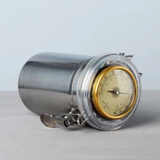 Humidor Jar with Humidifier and Hygrometer Cigar Case Can Hold 10-15 Small Cigar