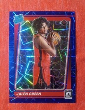 2021-22 Panini Donruss Optic Basketball JALEN GREEN RC Blue Velocity Prizm #159