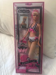 then and now bathing suit barbie