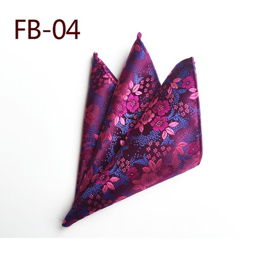 Men Colorful Vine Flower Paisley Floral Pocket Square Hanky Stylish Handkerchief - Picture 20 of 26