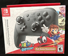 Nintendo Switch Pro Controller with Super Mario Odyssey Full Game Download  Code