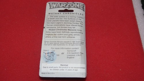 9501 Capitol Troopers 4 Metal Figures Warzone Mutant Chronicles HHG Blister New - Picture 3 of 3