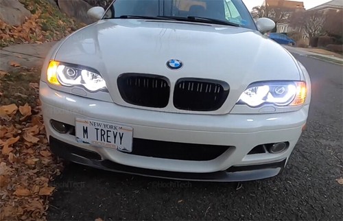 M4 Style LED Angel Eyes halo rings for BMW 3 Series E46 Sedan Convertible Coupe - Picture 7 of 12