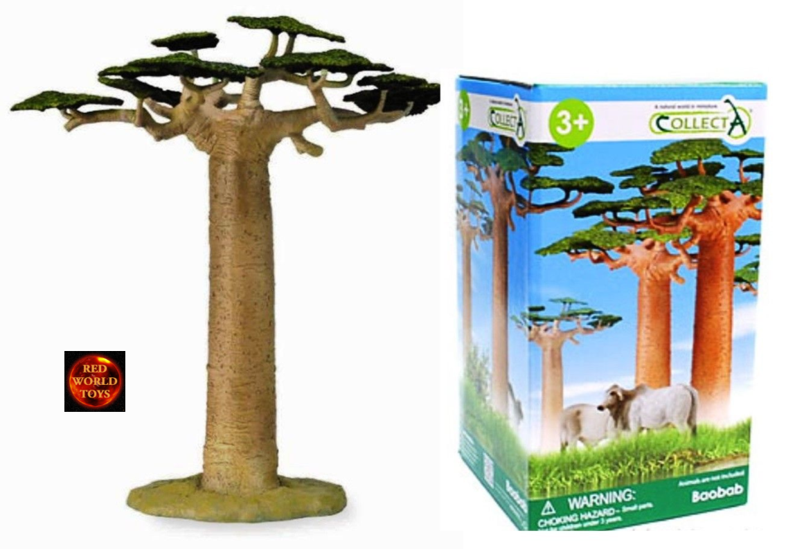 Baobab Tree Model African Wildlife Scenery by CollectA 89795 14