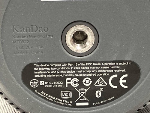 Kandao Meeting Pro 360° Web Camera with Cable and Adapter Used Good Condition - Photo 4/6