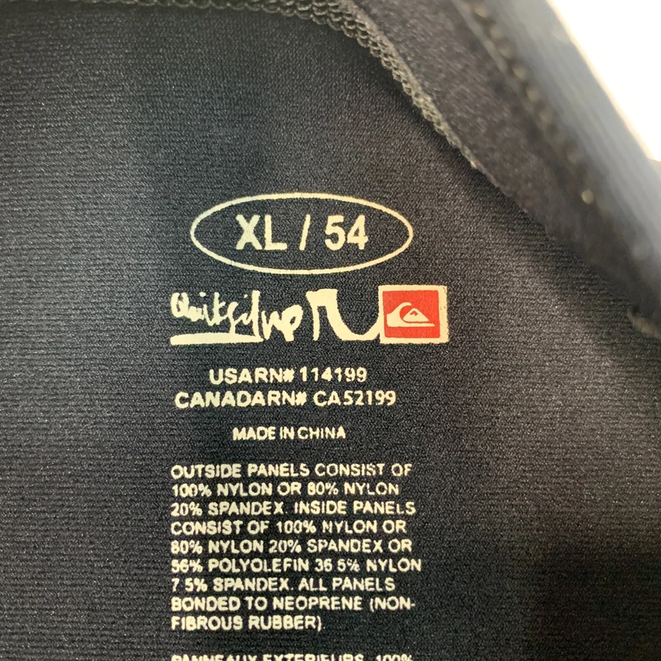 Camisa Quiksilver Wetsuit Meninos Extra Grande Preta Syncro Hiperstretch Surf - Imagem 4 de 4