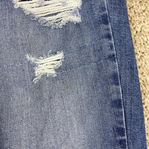 Flying Monkey Platinum Skinny Jeans Women's 26 Blue Low Rise 5-Pocket Distressed - Picture 4 of 12