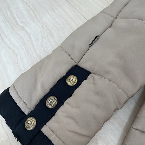 Chanel Vintage from Japan 1990AW Puffer Coat 36 38 4 6 8 Puffer Jacket Vtg - Picture 15 of 16