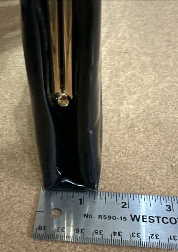 Borsa da sera pochette nera Millay ferramenta oro con tracolla vintage - Foto 13 di 15
