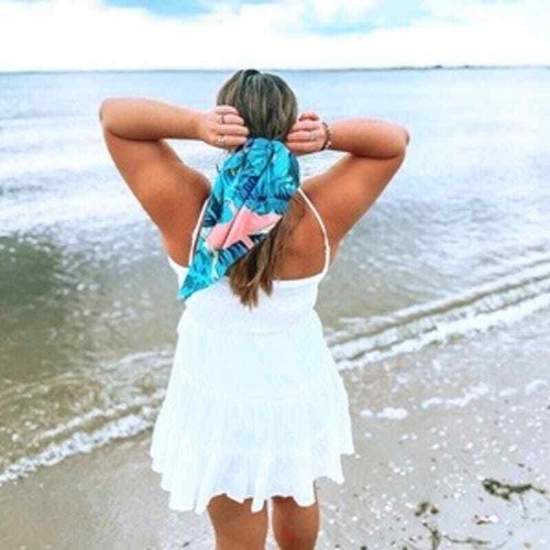 Diademas de Hope Cabo Wabo Darling Scrunchie Estampado Tropical - NUEVO - Imagen 2 de 5