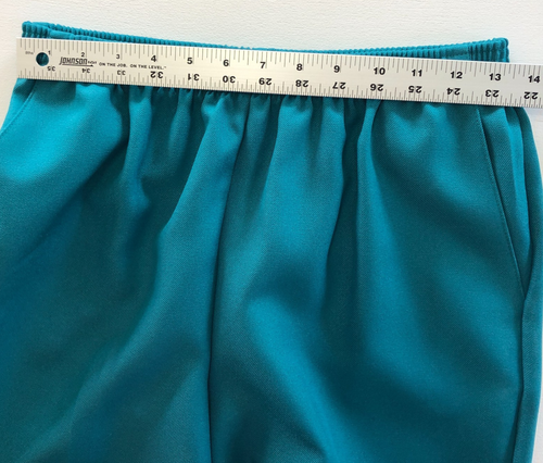 New ALFRED DUNNER Pull On Pants Sz 10 Teal Green Elastic Waist Pockets NWOT - Picture 13 of 18