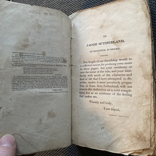 J Fenimore Cooper 1823 1st American Edition Pioneers, Sources of The Susquehanna - Picture 13 of 24