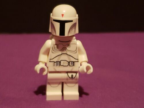 Rara minifigure Lego Boba Fett prototipo bianco sw0631 HTF Jetpack Star Wars - Foto 3 di 9