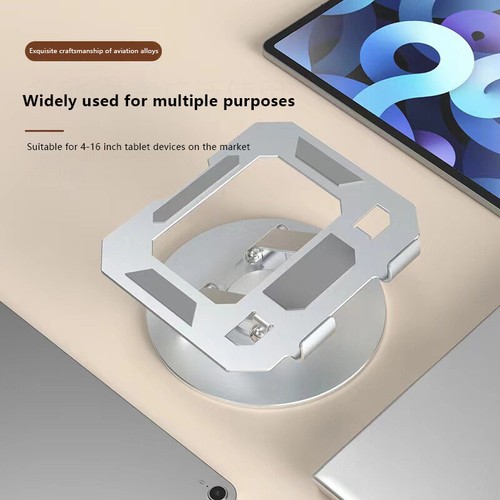 1PC 360 Foldable Mobile Phone Holder 360 Degree Rotating Hollowed Tablet Riser*Q - Photo 7/16