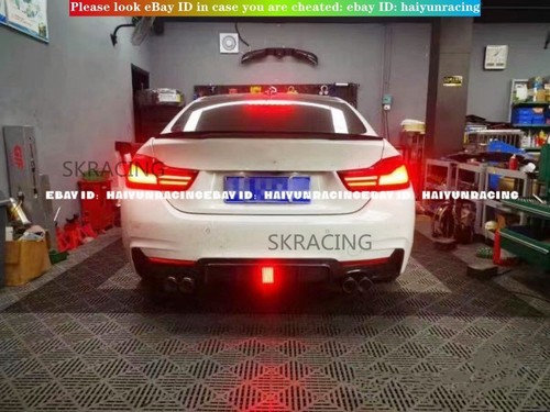 Difusor de parachoques trasero deportivo de fibra de carbono M para BMW F32 F36 14-19 punta de escape doble - Imagen 6 de 9
