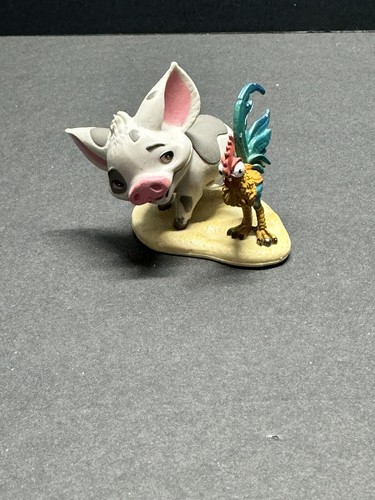 Disney Moana Pua And Hei Hei Pig And Rooster PVC Figure 2.5" Side Kick Animals