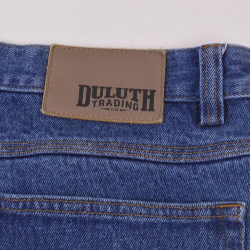 Jeans uomo Duluth Trading Co 34x32 blu denim lavaggio medio 100% cotone - Foto 3 di 9