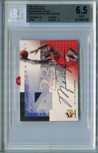 1999-00 UD HoloGrFX NBA Shoetime Hanger Promo Michael Jordan HOF Graded BGS 6.5 - Picture 2 of 4