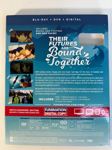 Free! Iwatobi Swim Club Limited Edition Movie Collection & Season 3 Blu-ray/DVD - Picture 18 of 24