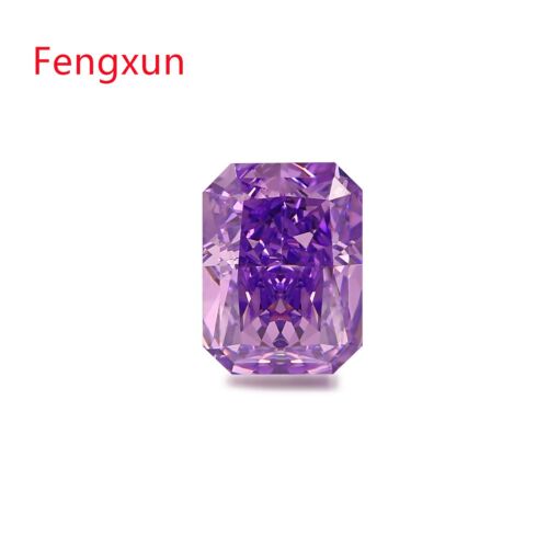 Octangle Cubic Zirconia Stone Crushed Ice Cut Lab Synthetic Gems Ring Make - Picture 25 of 26