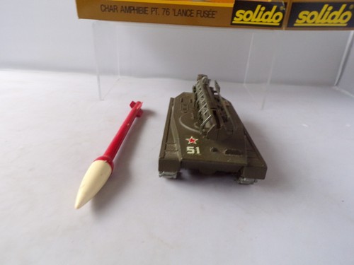 SOLIDO n.218 CHAR ANFIBIE PT76 CARRO ARMATO LANCIAMISSILI MOBILE RUSSO - Foto 4 di 11