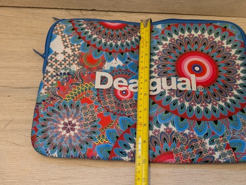 Desigual Laptop Sleeve Computer Tablet Case Boho Medallion 13” Zippered - Afbeelding 6 van 7