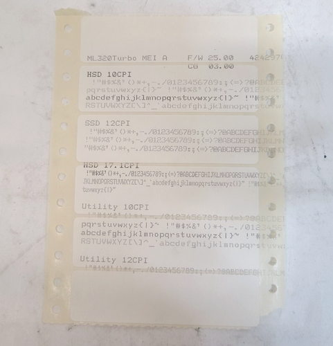 Oki Data Microline 320 Turbo GE7000A Dot Matrix Printer NO PAPER TRAY - Picture 2 of 14