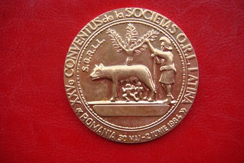 MEDALLA RUMANIA CONVENTUS DE LA SOCIEDADES O.R.L LATINA Congreso Nacional ORL 1984 - Imagen 13 de 17