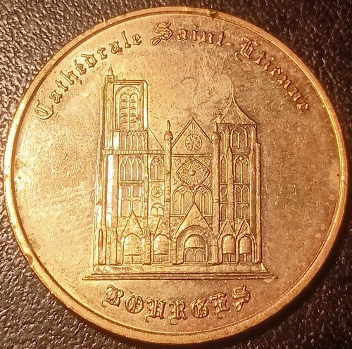 Médaille touristique - Bourges (18) Cathédrale Saint-Etienne 1998 !! 18BOU/1 - Picture 1 of 2