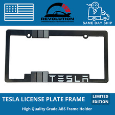 TESLA Electric Gray License Plate Frame Holder New OEM Upgrade For Model S 3 X Y