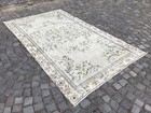 Turkish Antique rug Bohemian Area rug Oushak rug Vintage Rug Handmade Wool rug