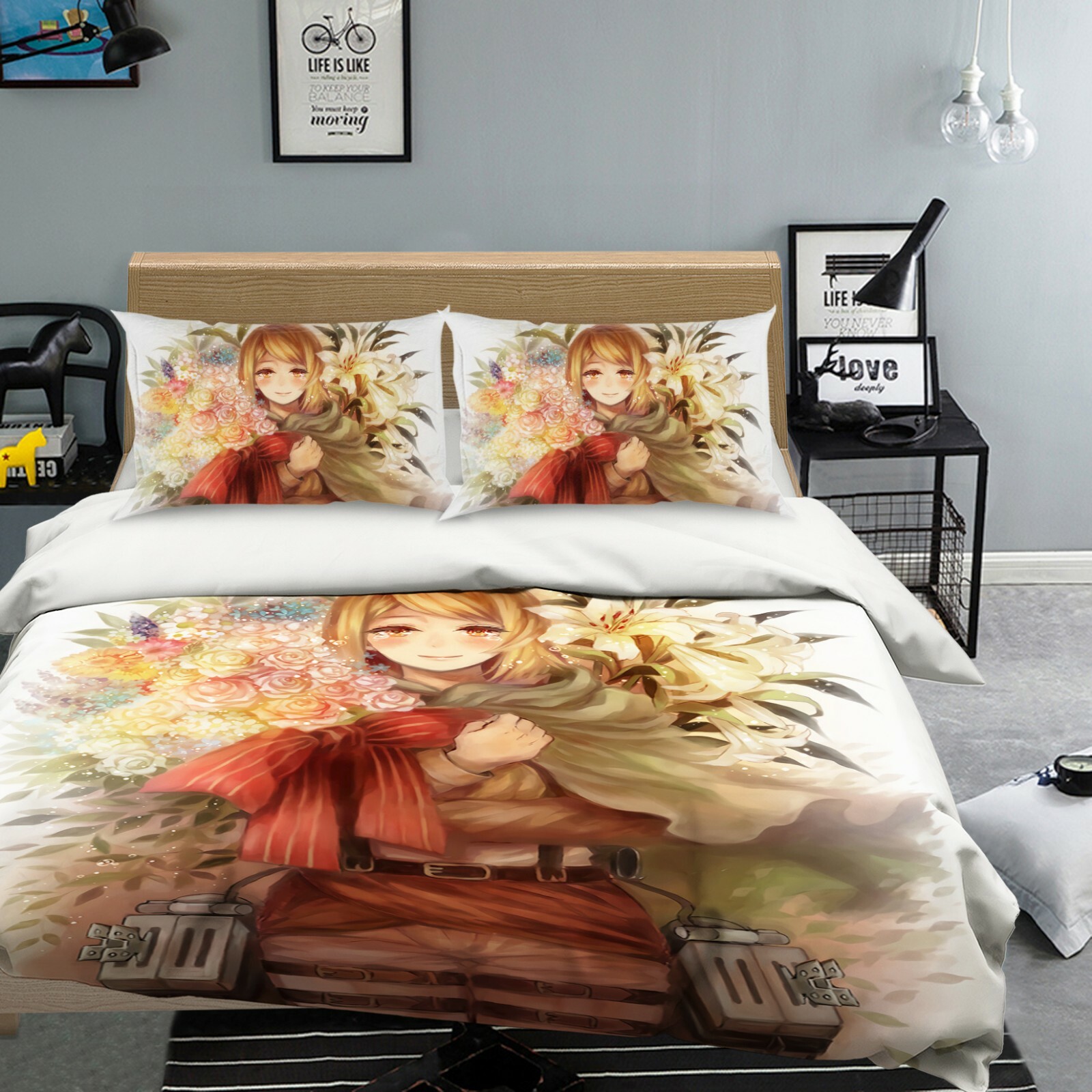 3D Beautiful Bouquet C021 Japan Anime Bed Quilt Duvet Cover Double Zoe 3D Beautiful Bouquet C021 Japan Anime Bed Quilt Duvet Cover Double Zoe