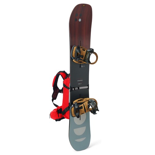 Zaino invernale USWE Carve 25L sci snowboard motoslitta idratazione comp. - Rosso - Foto 5 di 9