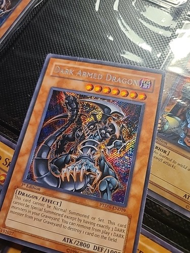 Yugioh MP DarkArmed Dragon 1st Edition Secret Rare PTDN-EN019 Phantom Of Darknes - Picture 2 of 12
