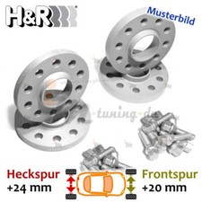H&R Spurplatten VA 20mm, HA 24mm für Audi A4 Cabriolet 8H7 B6 8HE B7 : 05 >> 09