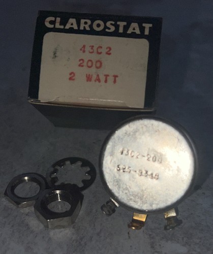 Clarostat 43C2 200 2 vatios 625-8348 reedición excedente - Imagen 2 de 2