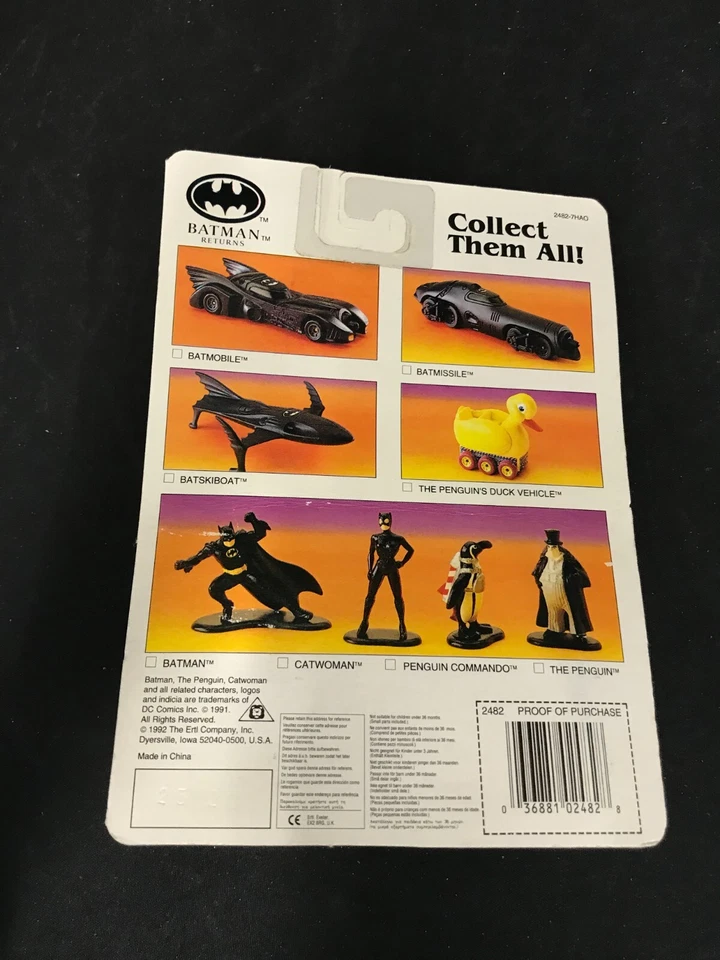 Vintage 1992 ERTL Batman Returns Collection Penguin Commando Die Cast Metal Foto 4 de 4