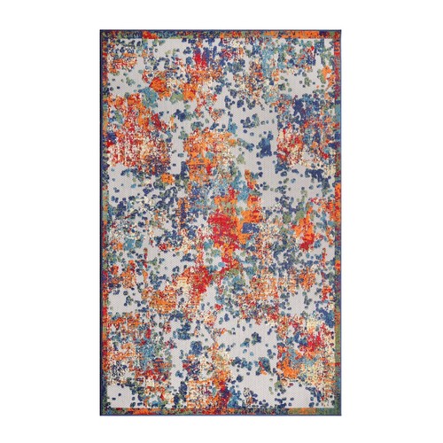 Kalina Modern Abstract Splatter Indoor Outdoor Area Rugs or Runner Rug - Picture 35 of 61
