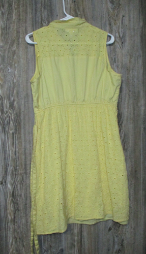 Motherhood Maternity Damen gelb ärmellos Blumen Spitze Kleid - Bild 2 von 12