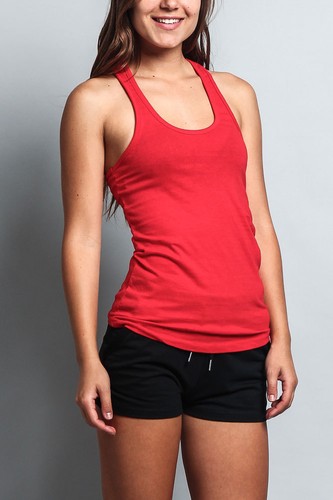 Women's Racer back Basic Light Weight Yoga Gym Active Workout Tank Top (2-Pack) - Picture 10 of 106