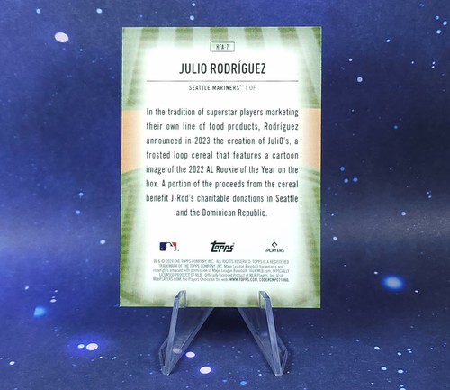 2024 Topps Julio Rodriguez Home Field Advantage SSP Seattle Mariners Series 1 - Picture 3 of 13