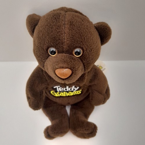 Vintage Teddy Grahams Chunky Chocolate Bear Plush 7” Promo Stuffed Animal Toy - Picture 3 of 9