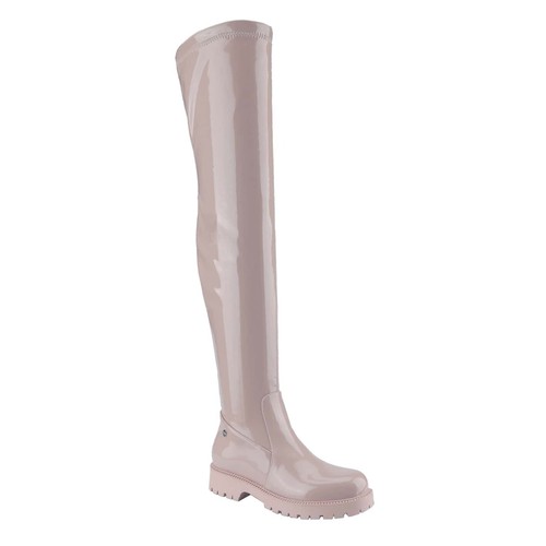 Knee High Boots For Women Comfy Flat Heel Vintage Round Toe Fall Winter Solid Si - Picture 34 of 49