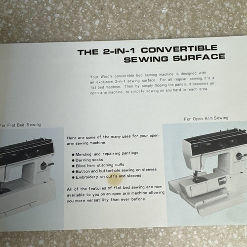 Wards Sewing Machine UHT J 1460 Manual - Montgomery Wards- Vintage - Picture 7 of 10