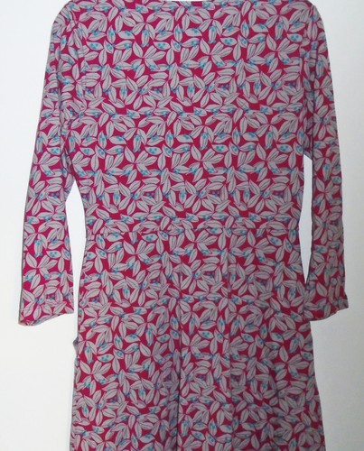 White Stuff Charlotte Dress red grey floral organic cotton Size 8 New Tags BNWT - Picture 3 of 8