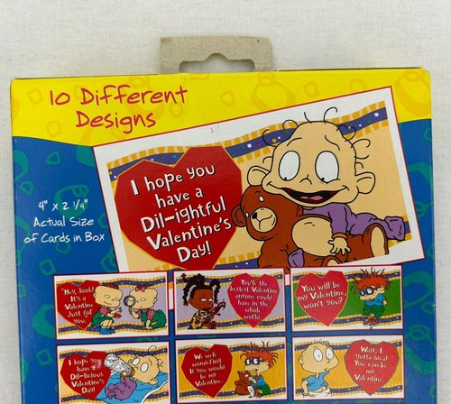 Rugrats Valentines 30 Classroom Exchange Card 10 Designs 1999 NEW - Picture 6 of 8