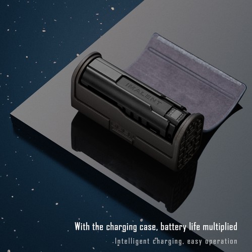 IMALENT LD35 Torcia LED con 1200 Lumen e Custodia di Ricarica Magnetica - Nero - Foto 8 di 9