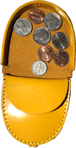 Lote de 2 Nuevos Monederos de Cuero Camel Estuche para Monedas Porta Monedas Estuche para Cambiar - Imagen 7 de 12