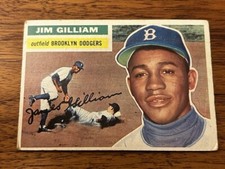 1956 Topps Set-Break #280 Jim Gilliam Brooklyn Dodgers